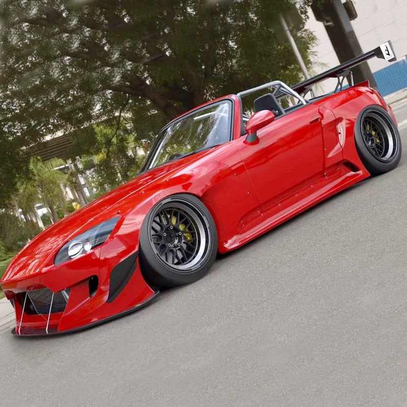 Car Body kit for Honda S2000 modified resin Front bumper side Skirt wheel eyebrow Tail wing Front Lip Fender vent surround