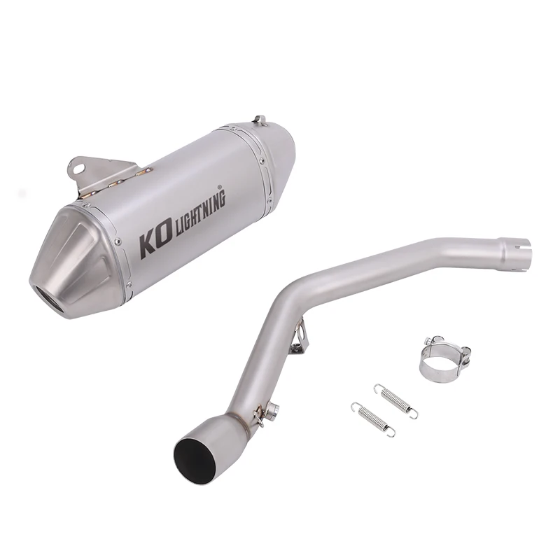 

For VOGE 300GY 300rally Valico 300 Rally 2021-2025 Motorcycle Exhaust Mid Link Pipe Slip On 51mm Muffler Stainless Steel Tip