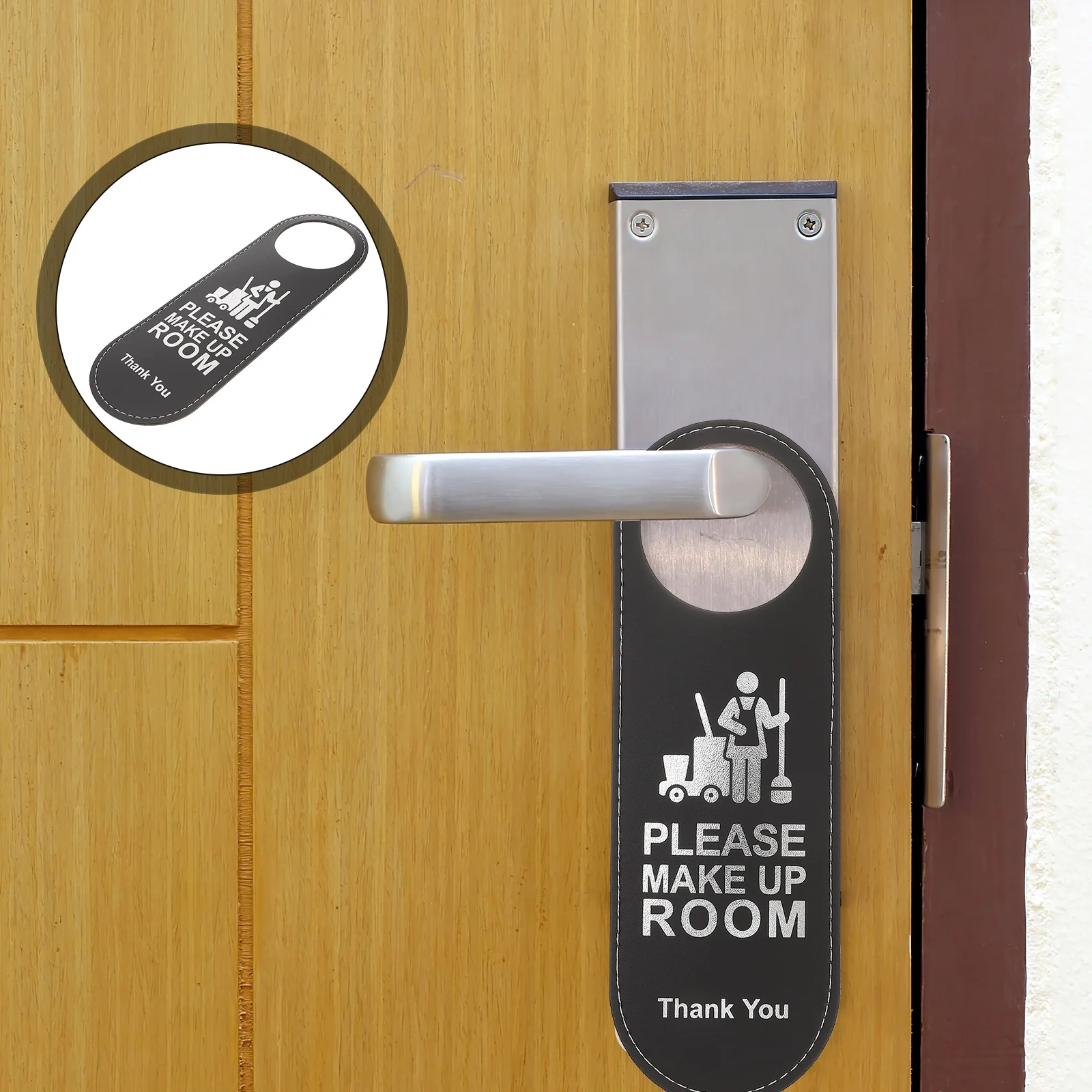 1pc Door Sign Do Not Disturb Please Knock Hanger Tags Label Warning Bulletin Board For Hotel Mall Office Useful