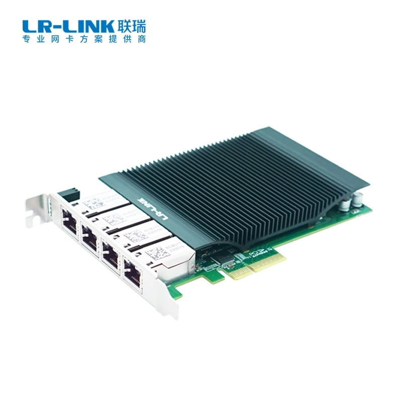 PCIe x4 Quad-port PoE+ GigE Vision Frame Grabber Adapter (Intel I210 Based)-LRES2039PT-POE