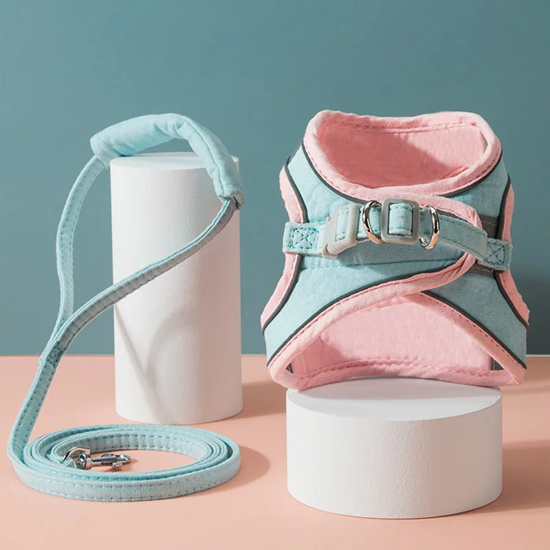 

2026 New Pet Harness and Leash Set, Universal for Small Dogs Cats, All Season Walking