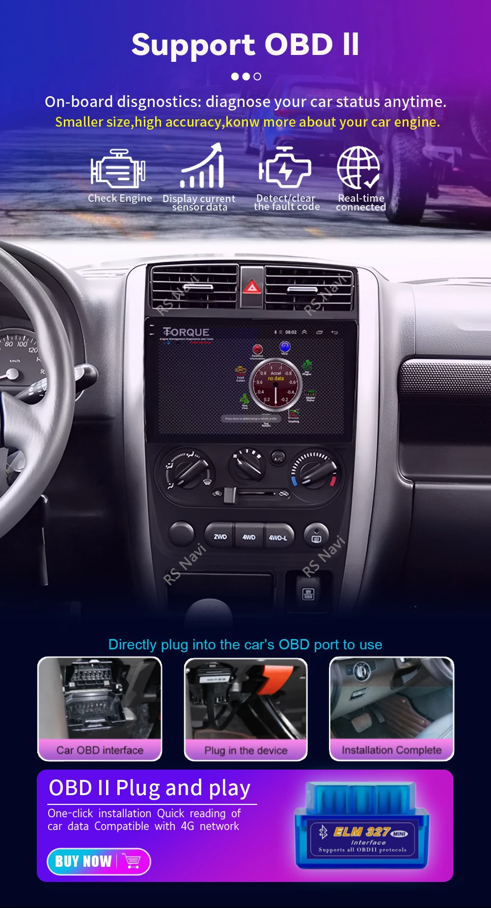 Android 16 Carplay Auto 2K Bildschirm Autoradio Multimedia Player für Suzuki Jimny 3 2005 - 2019 Autoradio GPS Stereo 2din Head Unit – Detail 21