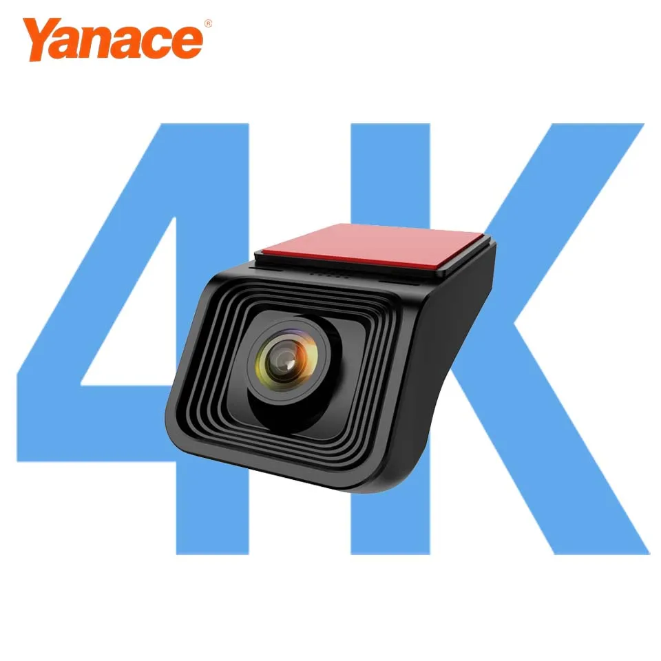 Yanace 4K Dash Cam Hidden Type WIFI Video Recorder Support G-Sensor Loop Recording Parking Mode Car DVR Black Box