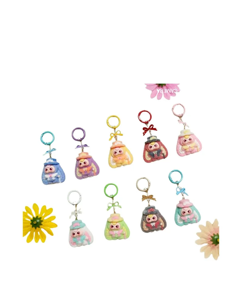 أفخم الطفل المفاتيح قلادة Bowknot حقيبة معلقة معلقة للهاتف المحمول ديكور سحر كيرينغ سيارة على ظهره ديكور هدية #1