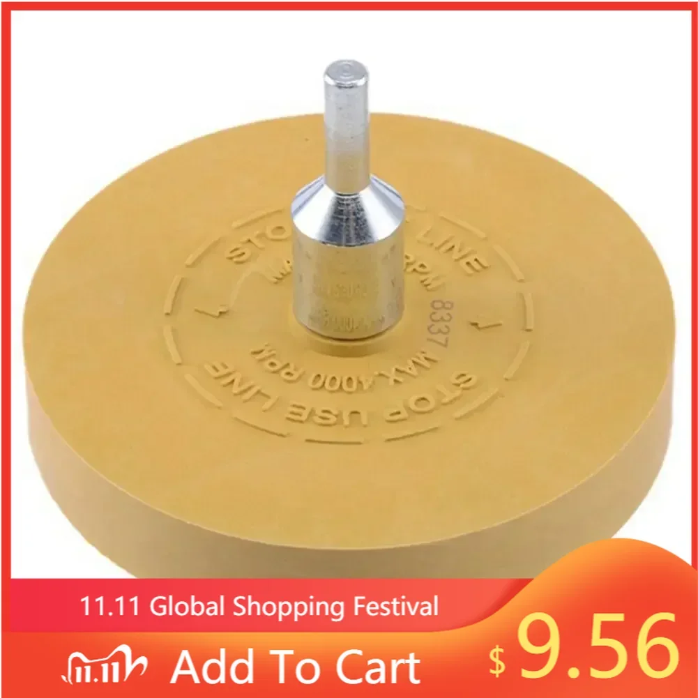 Convenient and Effective 88mm Rubber Eraser Caramel Wheel  Threaded Arbor for Easy Compatibility with Electric Drills