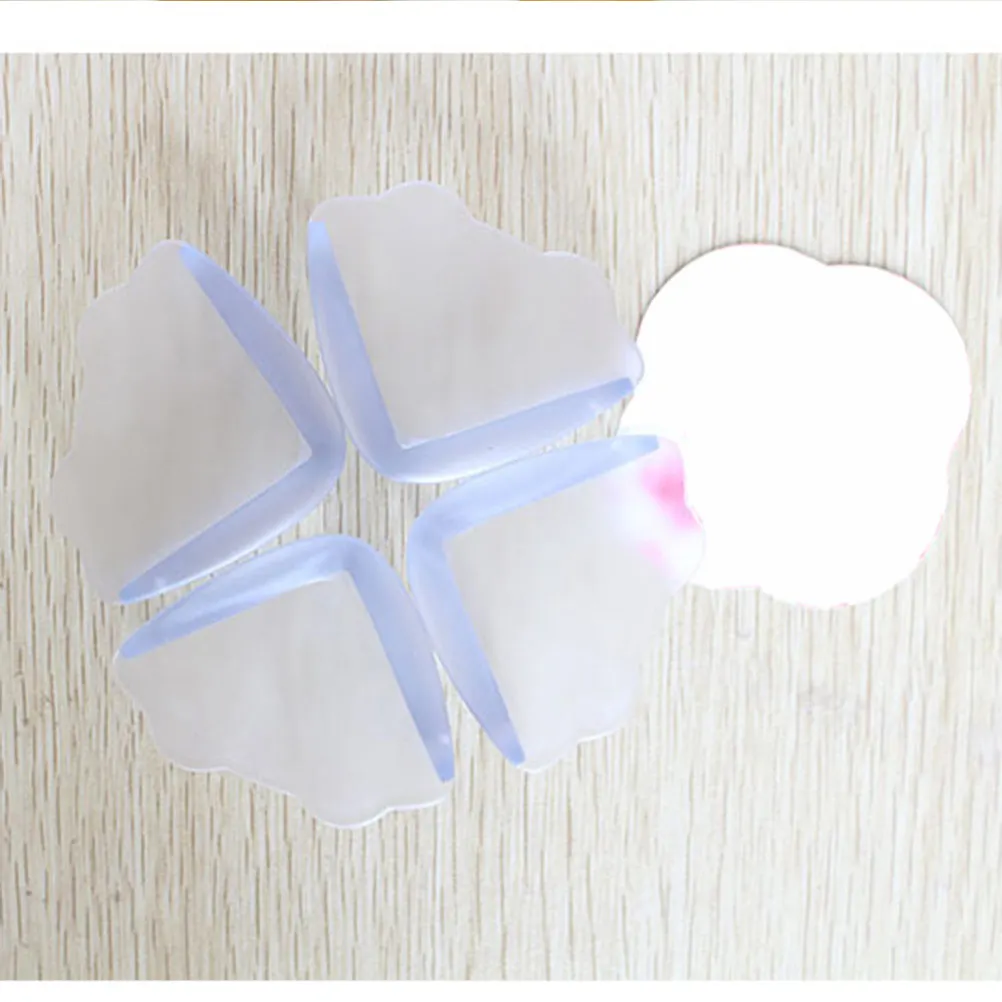 4 قطع من غطاء زاوية الطاولة الآمن لوسائد حماية الطفل مع شريط لاصق لحواف الأثاث في المنزل