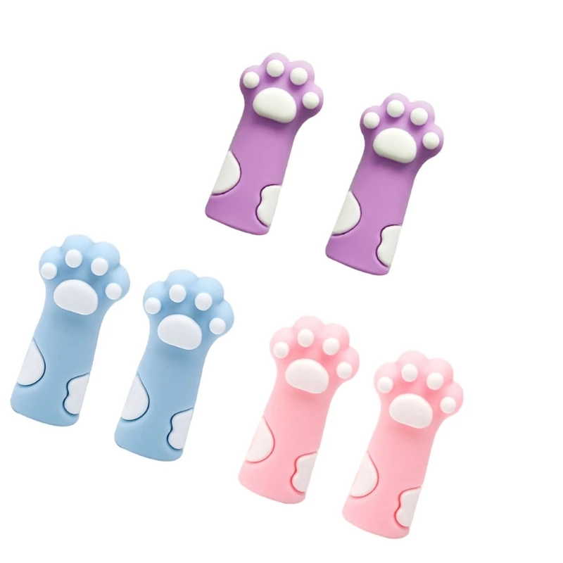 Protetor ponta lápis para gatos, tampas lápis, extensor lápis