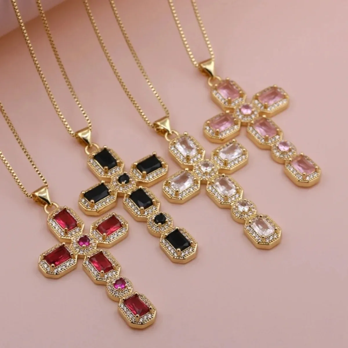 Virgin Mary Necklace Cross Series Pendant For Daily Casual Wear Accessories