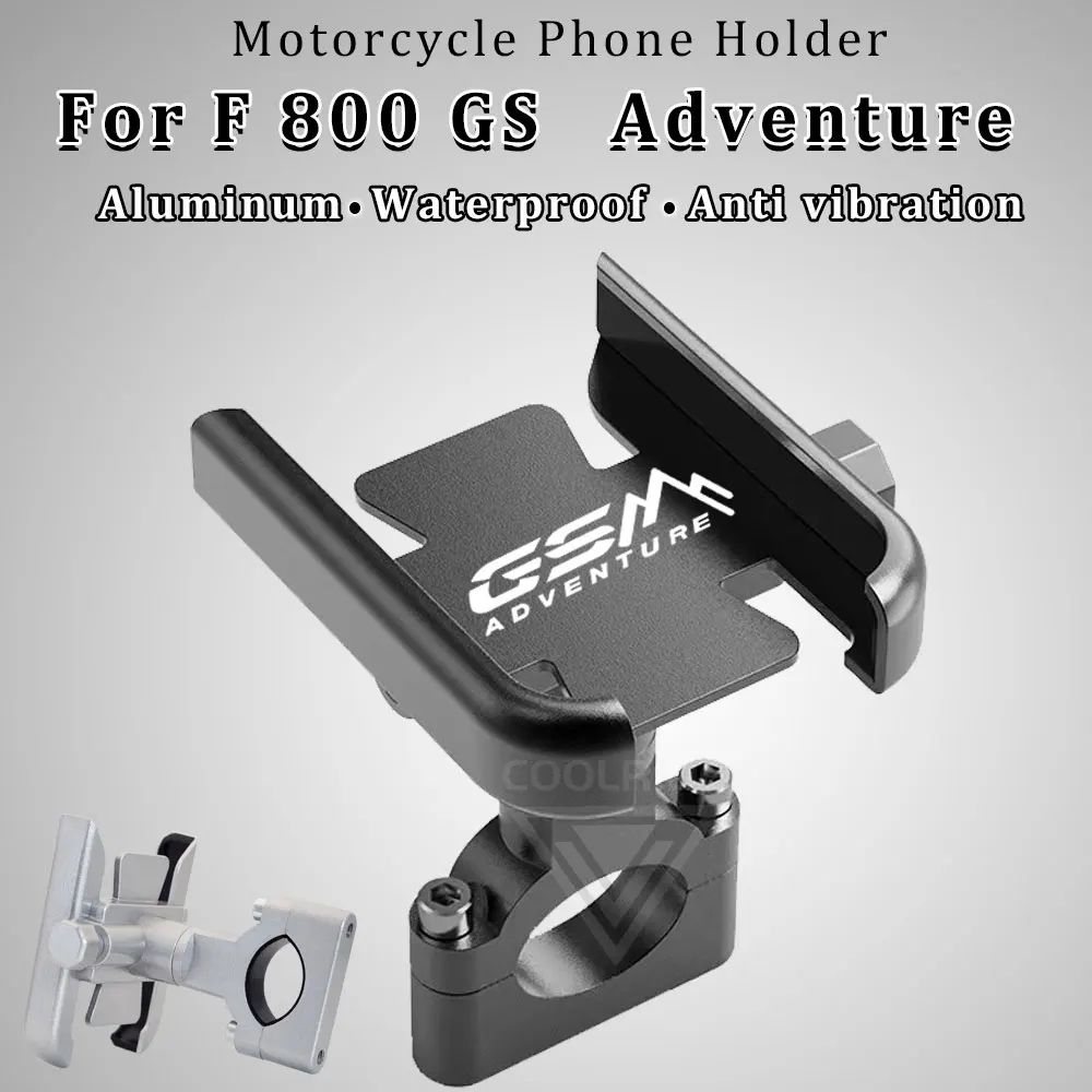 

Motorcycle Phone Holder Waterproof Stand Aluminum F 800 GS Adventure for BMW F800GS Accessories F800 800GS F850GS F 850 ADV