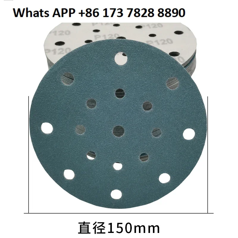 

Garnet 6 inch 17 holes suitable for dry mill sandpaper sheet circular self-adhesive plate sand skin grinding and polishing