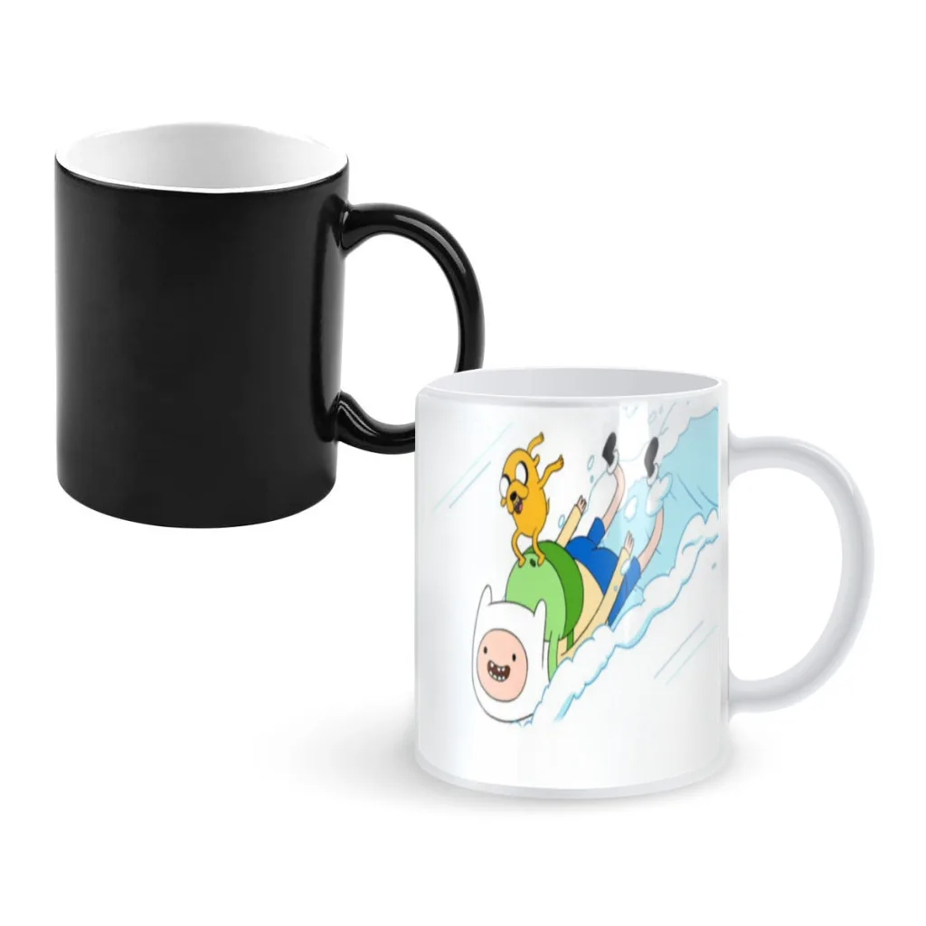 

ADVENTURE TIME FIONNA AND CAKE Classic Creative Change Ceramic Mug Heat Revealing Coffee Cup Breakfast Cup Mug Friends Gift