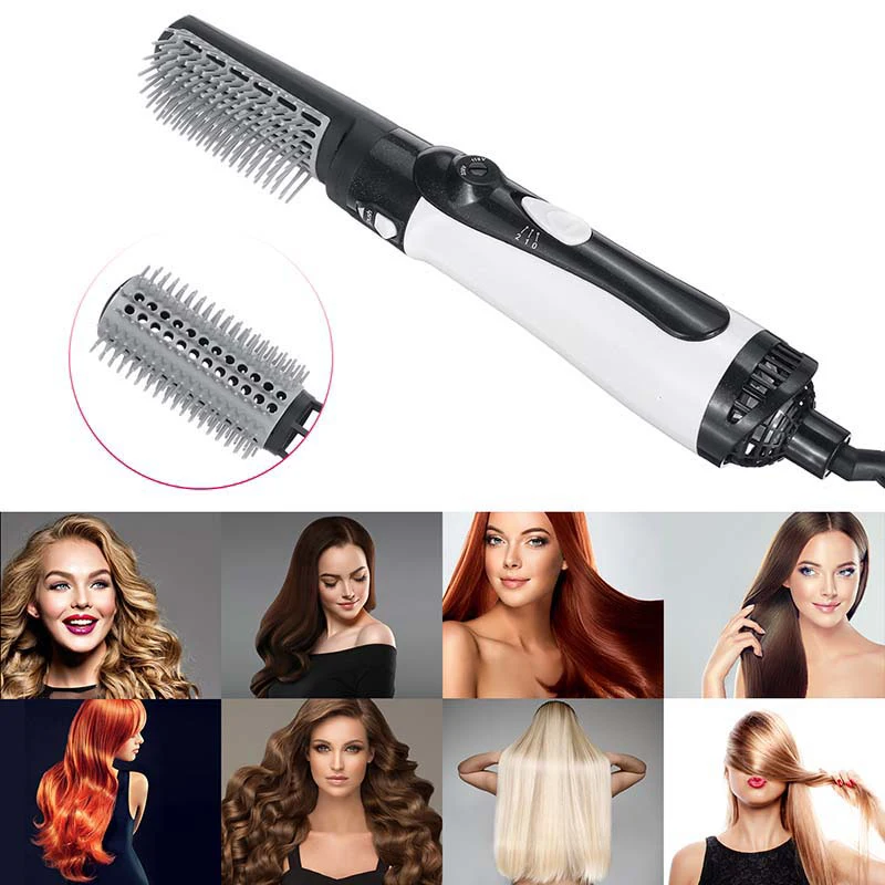 Hot Air Brush One Step Hair Dryer Brush Volumizer Dry Straighten Curl Comb 2 in 1 Salon Negative Ionic Hair Styler for Women