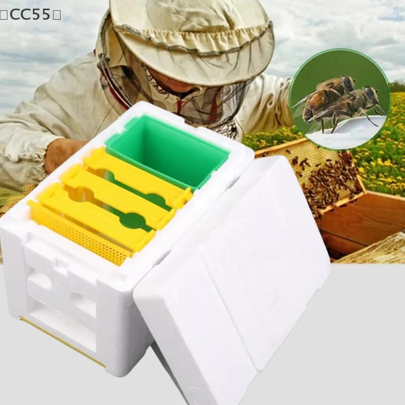 

〔CC55〕Queen Bee Breeding Box Bee Mating Box Foam Bee Hive Box Beekeeper Garden Pollination Breeding Case Beekeeping Equipment