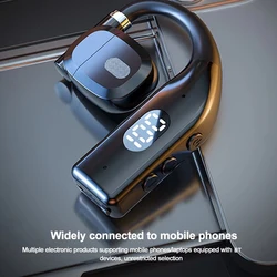 NEW Single Earphones Long Standby Business Headphones Waterproof Mono Headset Outdoor Call Bluetooth 5.3 Wireless Earbuds