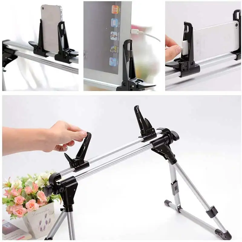 Auto Lock Tablet Mount Holder Floor Desktop Stand Lazy Bed Tablet Holder Mount Bracket for iPad air 2 4 5 mini Nexus 7