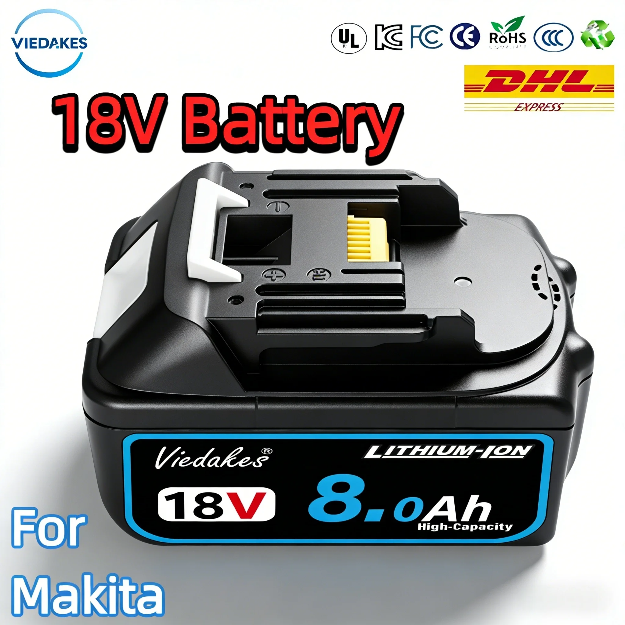 

Original for Makita 18V battery 12.0AH rechargeable battery charger BL1840 BL1830B BL1830B power tool battery