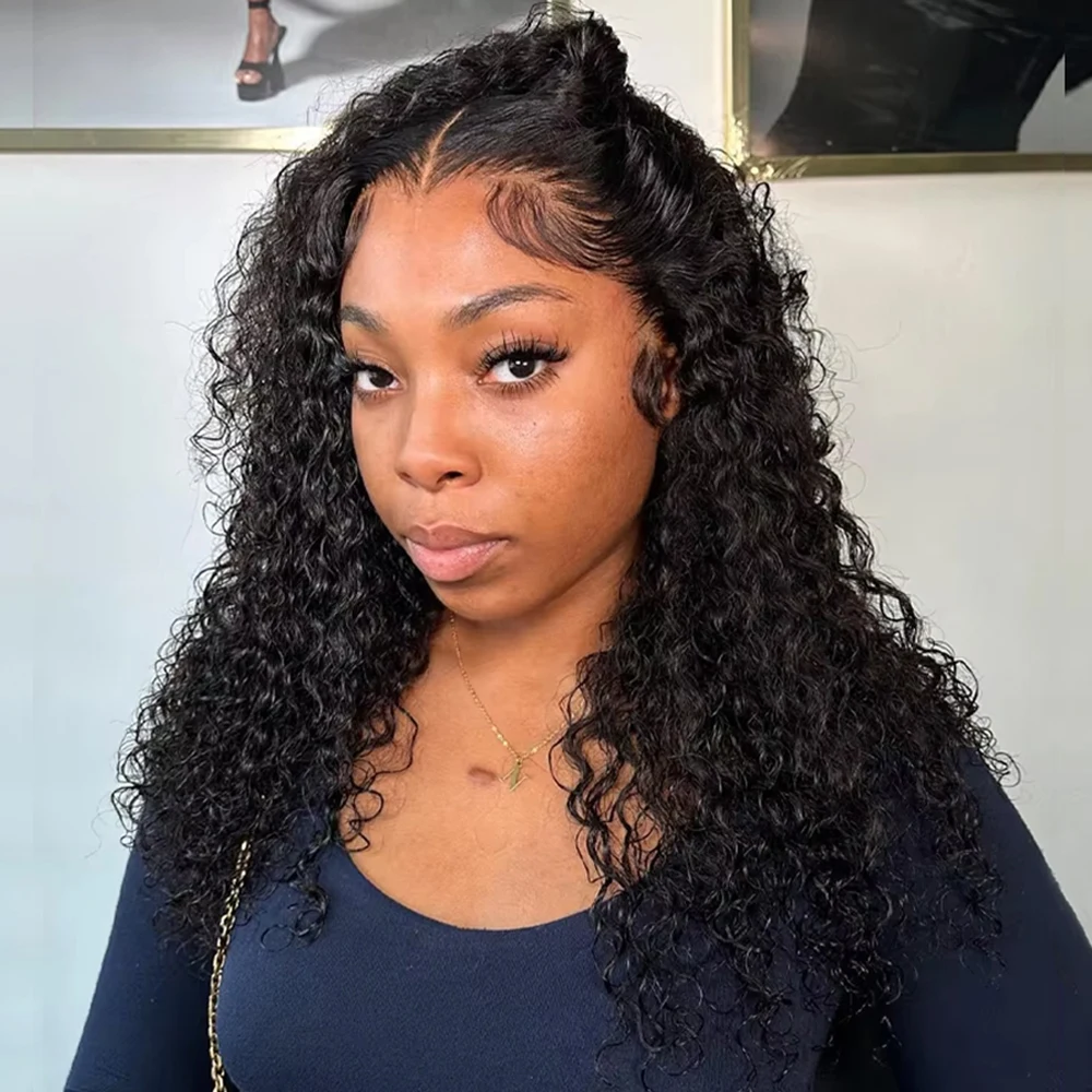 

13X4 Lace Frontal Bob Wig for Women Water Wave Short Bob Wig Human Hair Full Lace Front Wig Deep Wave Curly Human Hair Wigs