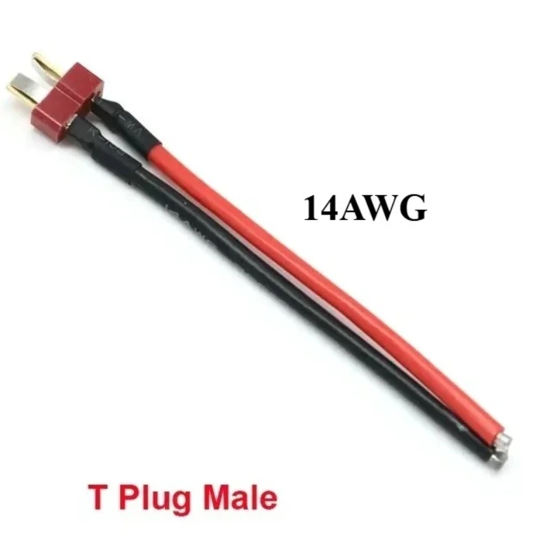 XT30, XT60, XT90, T type, MPX plug connector, male/female, wire length 100mm, suitable for 12/14/16 specification silicone wire