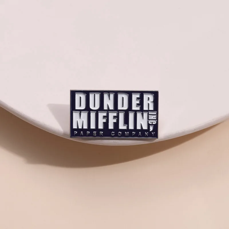 مكتب تلفزيوني المينا دبوس مضحك Sitcom كوميدي فيلم وتلفزيون الطرفية دبابيس شارة التلبيب مجوهرات هدايا للأصدقاء المشجعين #4