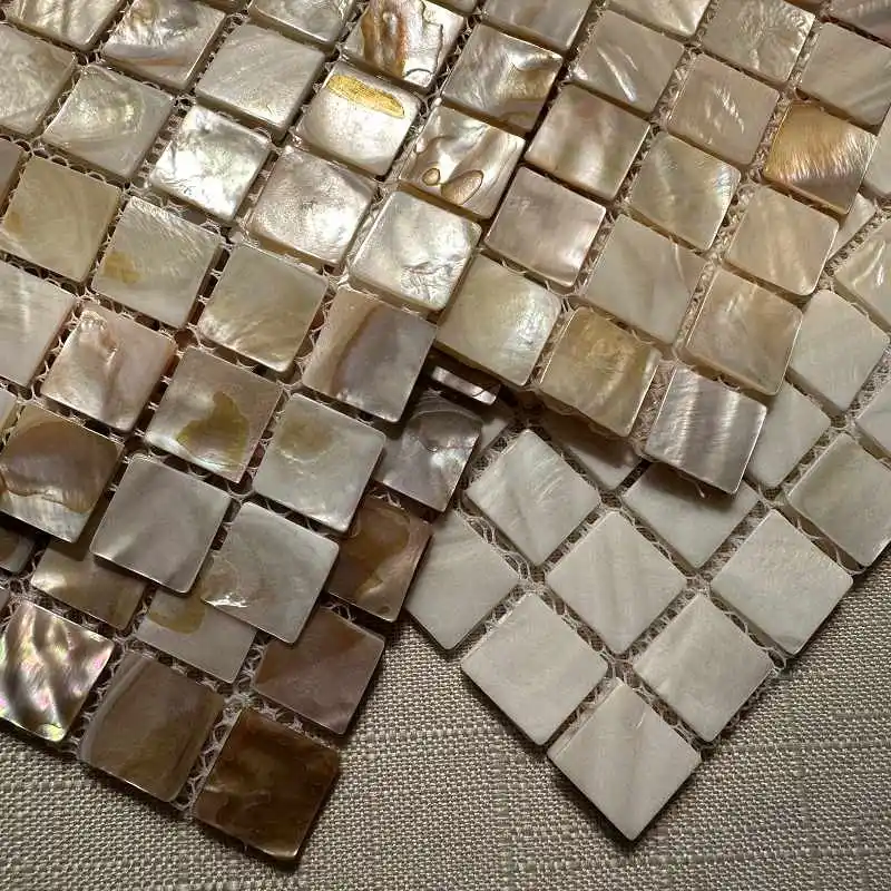 Shell Mosaic Tile Natural White Mother of Pearl Wall Backsplash Bathroom Tiles Fish Scale Sheet Kitchen 917