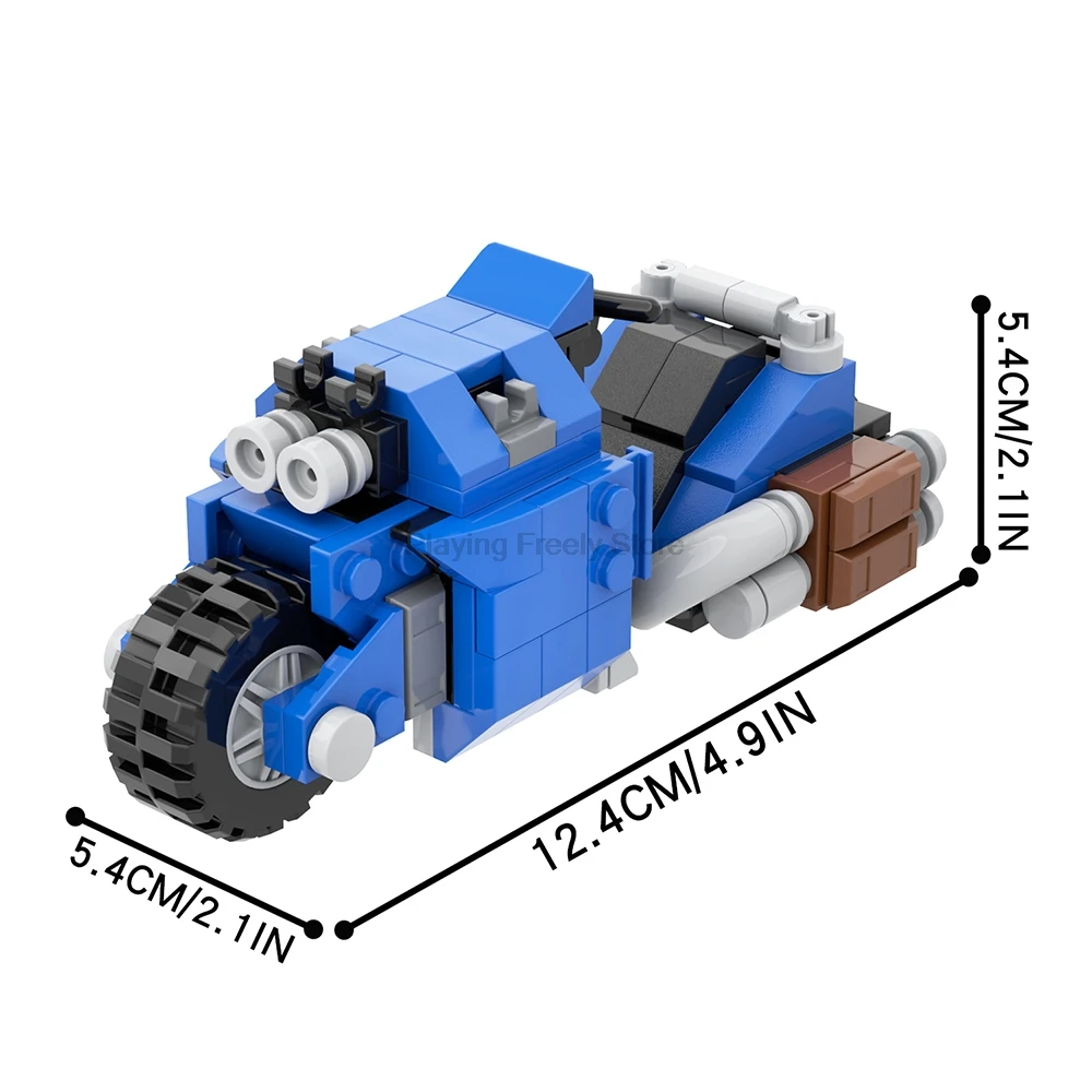 MOC Marine Bayard Motorcycle Bricks War Sci-Fi Game Figure Compatible Building Blocks Toys For Children Adult Friends Gift Medol