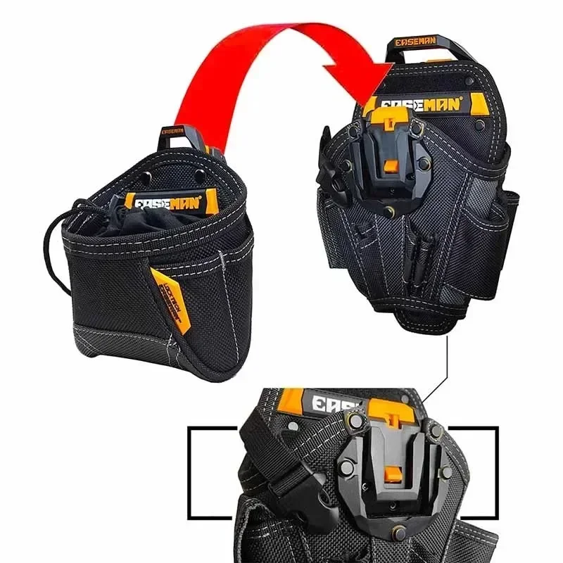 Portátil Multifuncional Ferramenta cintura Bag, Professional Hardware Embalagem Sacos, Eletricista Ferramentas Organizador, Acessório de reparação especial