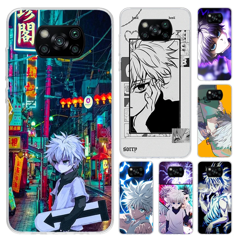 Hunter HXH Killua Phone Case for Xiaomi Poco X6 X5 X4 X3 Nfc F6 F5 F4 GT F3 F2 Pro F1 M5S M4 M3 5G Soft Funda Print Shell