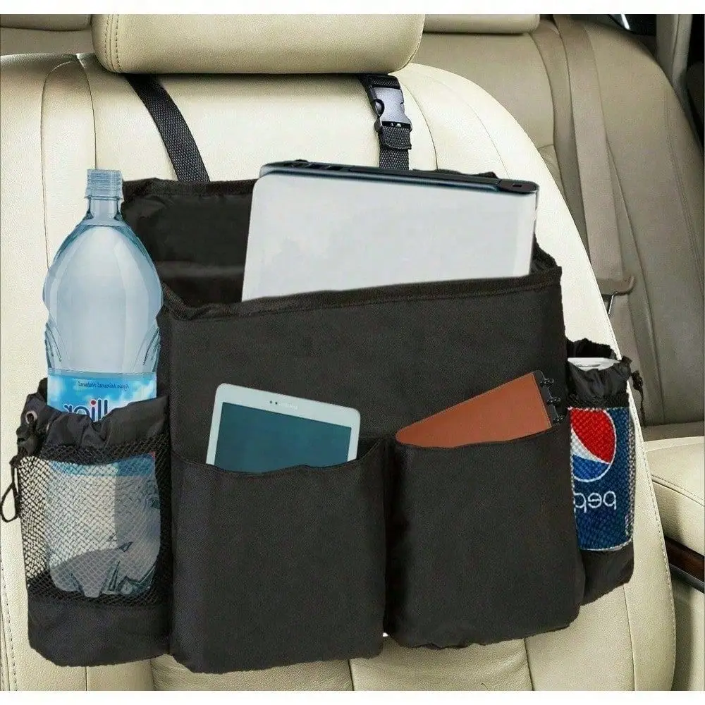 

Travel Storage Organizer Bag, MultiPocket Swing Clutter Holder For Driver Essentials, Portable SpaceSaving Case For Car, Luggag