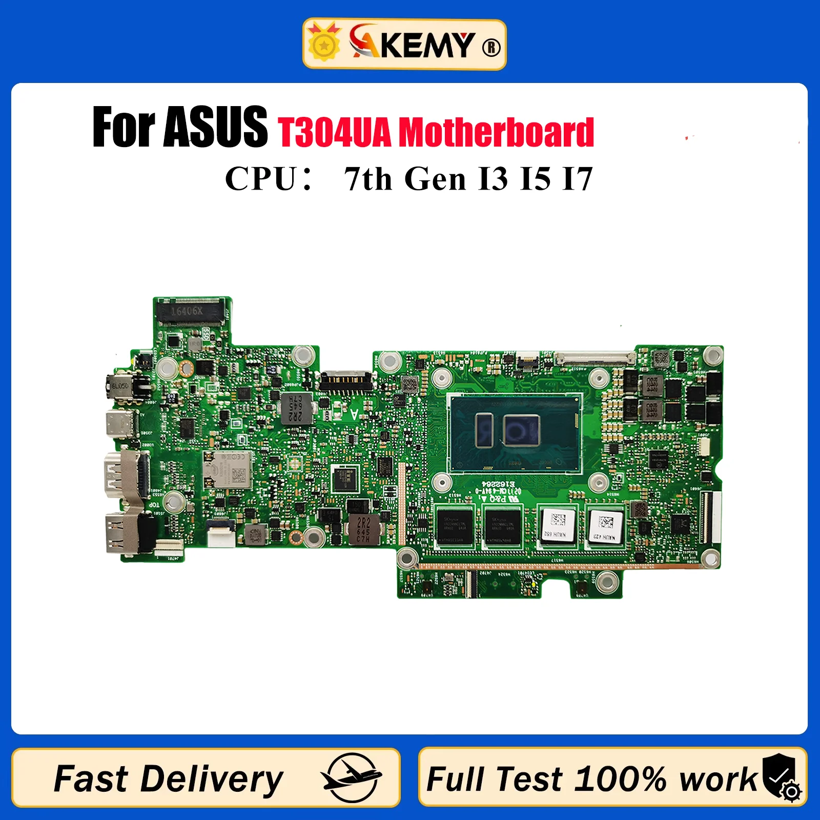 

T304UA Материнская плата для ноутбука ASUS Transformer T304U T304UA Материнская плата для ноутбука с процессором I3 I5 I7 100% тестирование ОК быстрая доставка stk