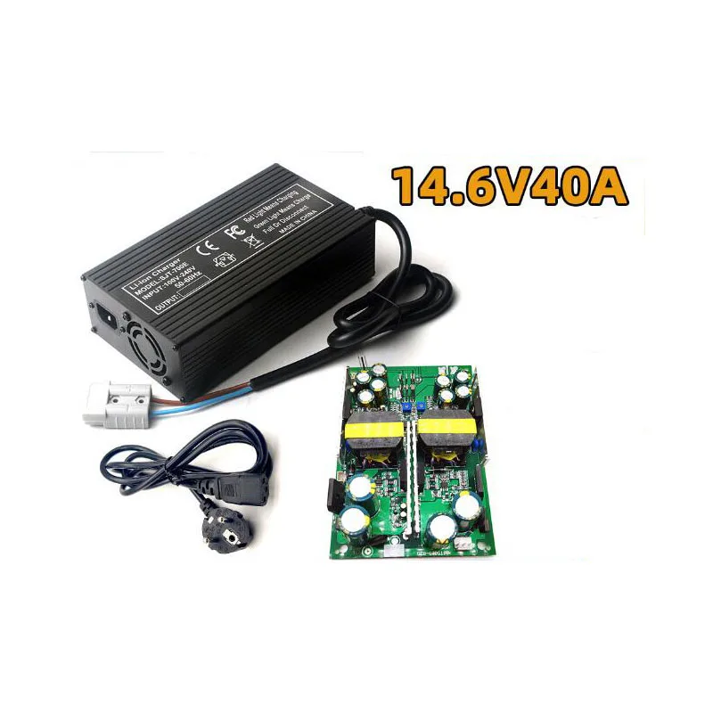 

14.6V 40A Fast Smart Charger for 4s 12V Lifepo4 Cell Battery E-bike Scooter Electric Cart