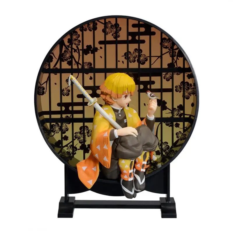 In Stock Original Figure Genuine Anime Bandai Demon Slayer Kyoujurou Zenitsu Shinobu Model Dolls Toy Ornament Festival Gift