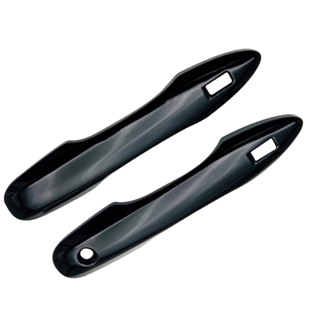 لتويوتا بريوس 60 2023 خارج 2 قطعة غطاء مقبض الباب غطاء حامي ABS البلاستيك الفضة ، ألياف الكربون ، أسود