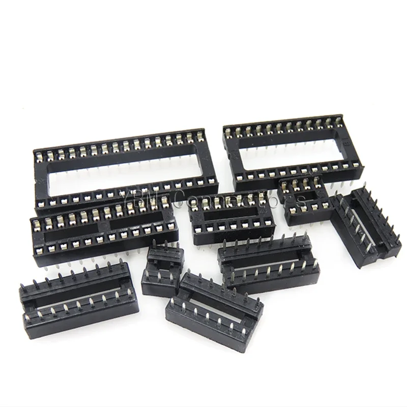 10 szt. Gniazd IC 6 8 14 16 18 20 24 28 32 40 złącze pinowe DIP DIP6 DIP8 DIP14 DIP16 DIP18 DIP20 DIP24 DIP28 DIP40 Pins