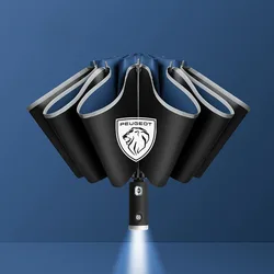 For Peugeot GT LINE RCZ 2008 3008 5008 307 308 508 Car Automatic Folding Sun Protection Umbrella Reflective Sunshade Accessories