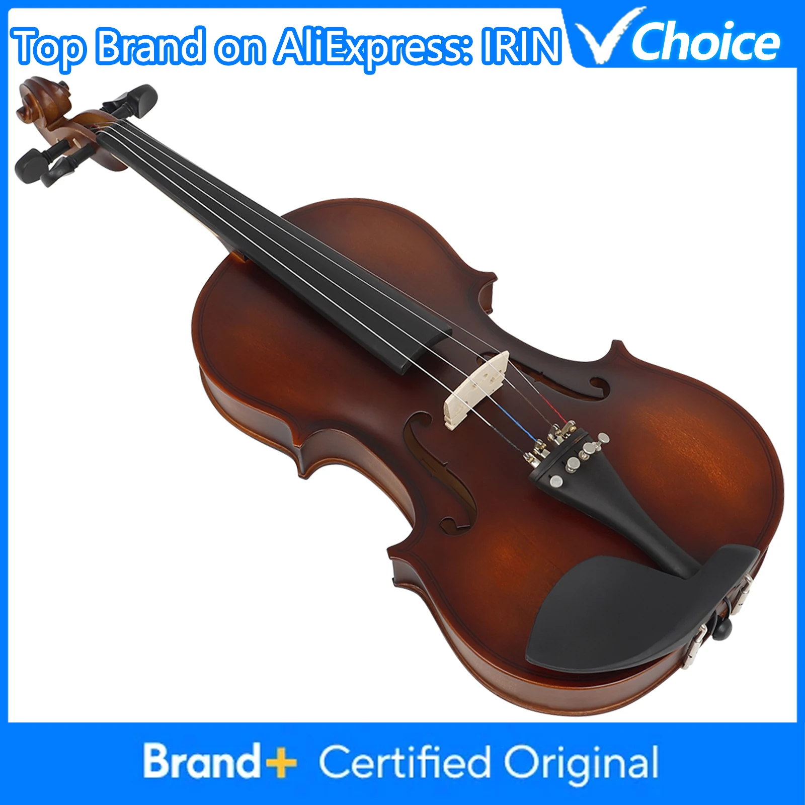 Musical Instrument Fiddle - IRIN Akustische Violine 4/4 4/3 Massivholz
