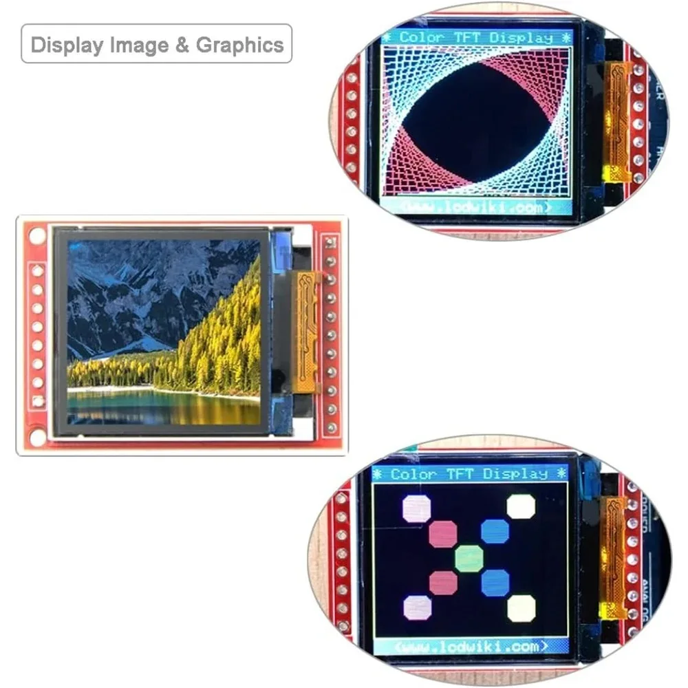 1,44-calowy moduł wyświetlacza SPI TFT LCD 128x128 ST7735S 5V/3.3V 11-pinowa wersja dla Arduino U+NO Mega-2560