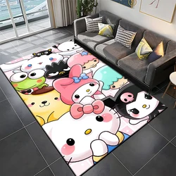 Sanrio Hello Kitty Carpet Yoga Living Room Decor Children's Crawling Mat Doormat Living Room Area Rug Games Washroom Floor Mat