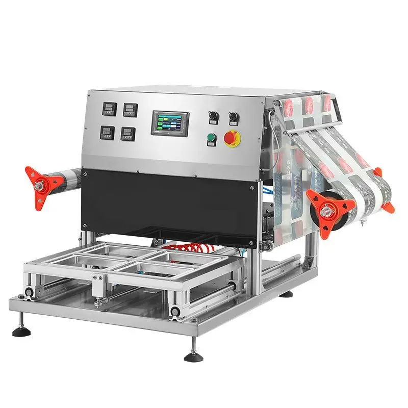 Automatic fresh-keeping lunch box packaging machine sealing machine fast food box takeaway braised flavor modified duck
