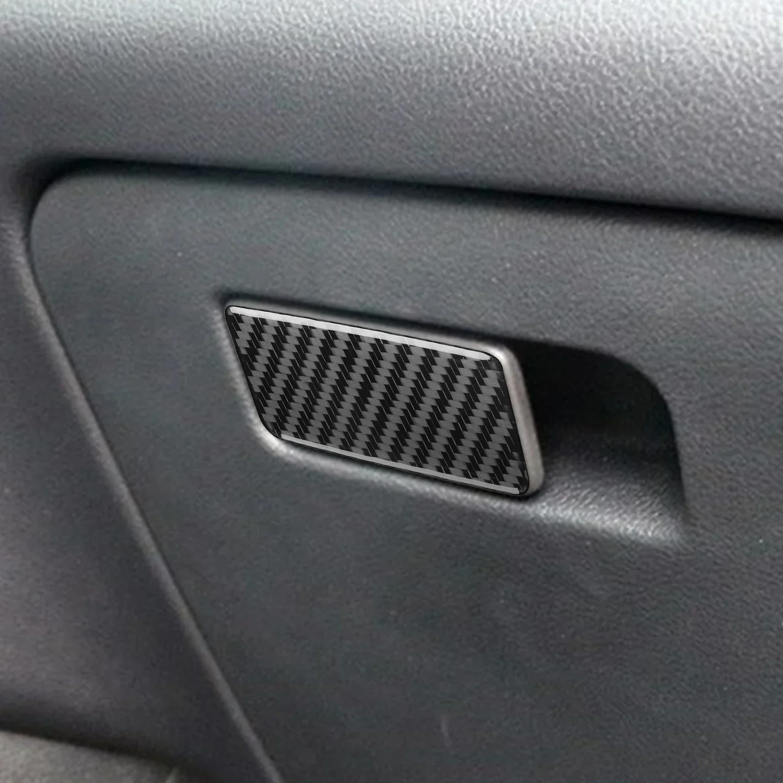 

For Jeep Cherokee KL 2014-2018 Accessories Carbon Fiber Car Interior Copilot Storage Glove Box Handle Panel Cover Trim Sticker