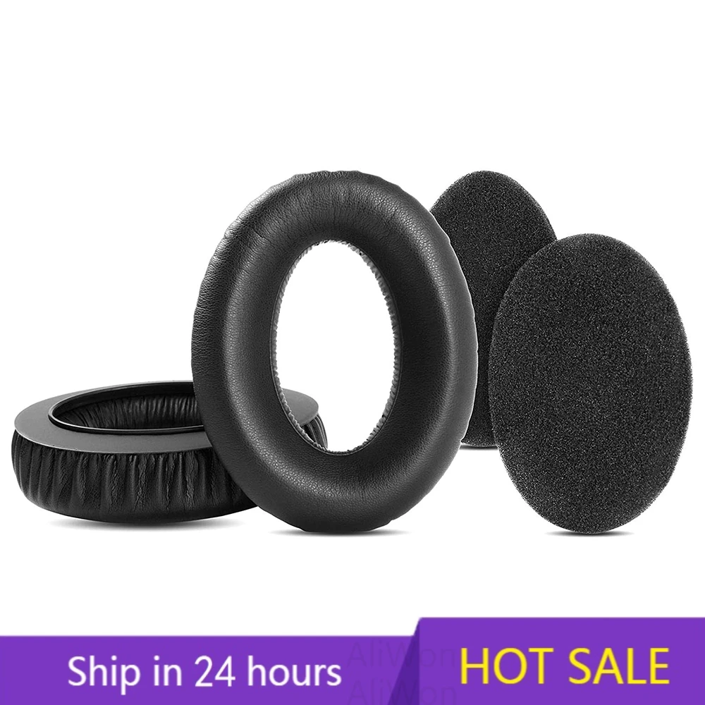 Pair Of Velvet Earpads For Sennheiser HD545 HD565 HD580 HD600 HD650 Headphone Ear Pads Cushion Memory Foam Sponge Cover Headband