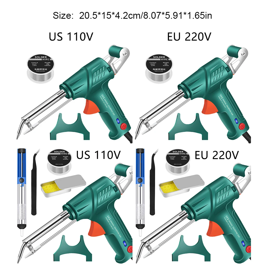 New Multi-Function Iron Welder Automatically Soldering Gun 220V/110V 60W Hand-Held Internal Heating Send Tin Welding Repair Tool
