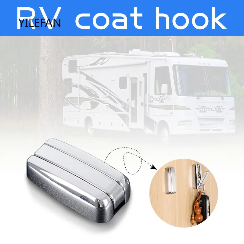 1pcs Automobiles Seat RV Hook Holder Bathroom Towel  Zinc Alloy Brushed Hidden Small  caravan trailer camper Accessories