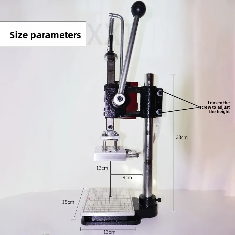 500W Manual Downward Hot Press Plastic Nut Embedding Machine Riveting Machine Mini Hot Stamping Heating Equipment