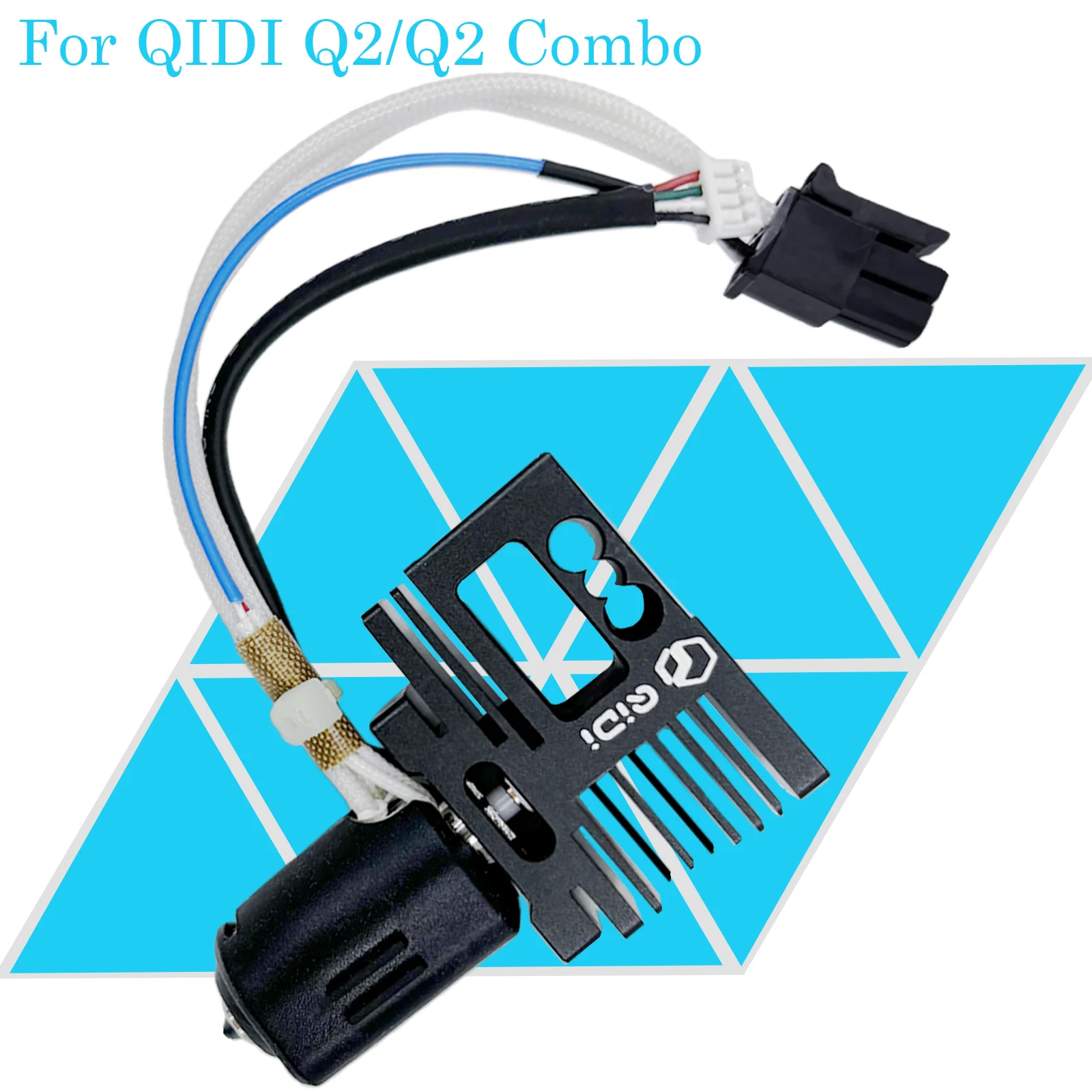 

Hotend for QIDI Q2 Bimetal Hotend & Nozzle 0.2mm 0.4mm 0.8mm for QIDI Tech Q2 Combo Replacement Official 3D Printer Accessories