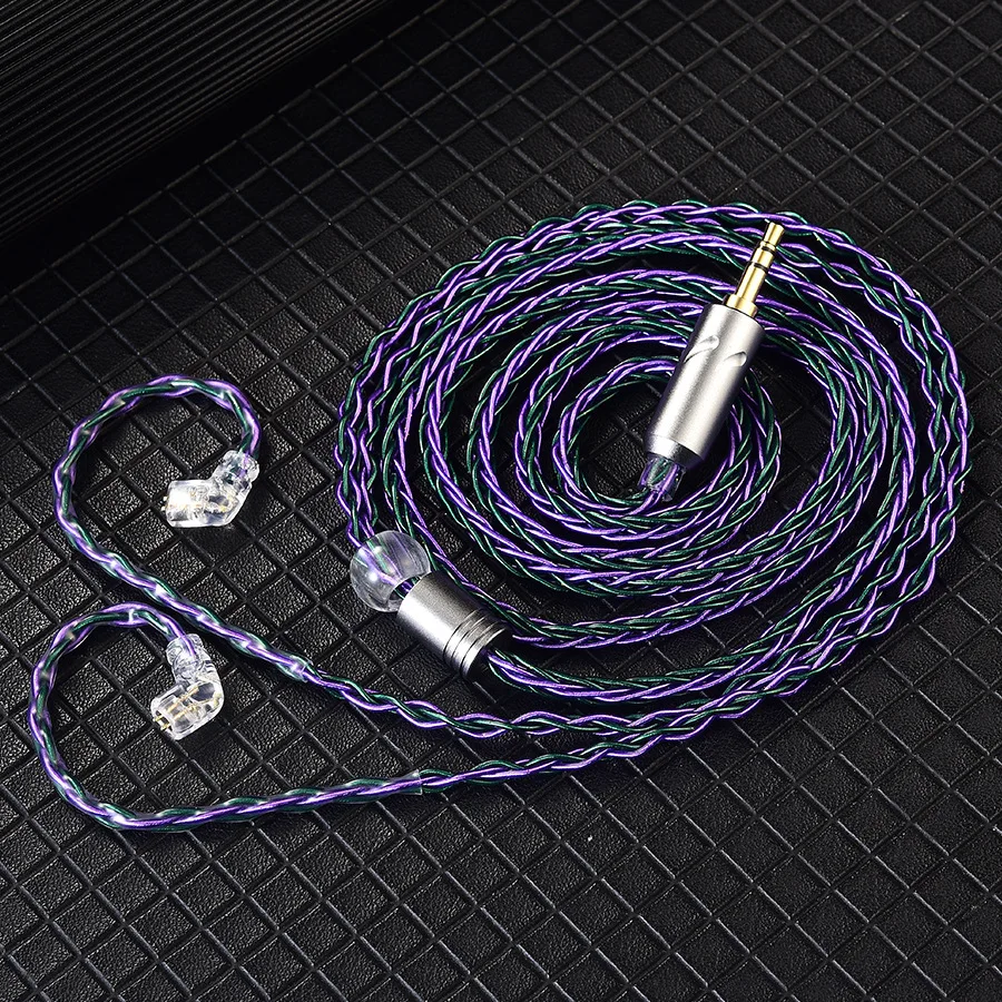 

QKZ T1 8-Core Silver-Plated Hi-Fi Upgrade Cable (3.5mm / 0.75mm 2-Pin)