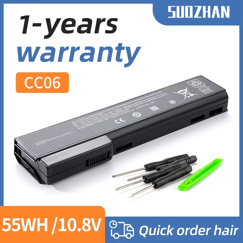 

SUOZHAN CC06 Laptop Battery For HP ProBook 6360b 6460b 6470b 6560b 6570b 6465b 6475b 6565b 8460p 8470p 8460W HSTNN-DB2F CC06XL