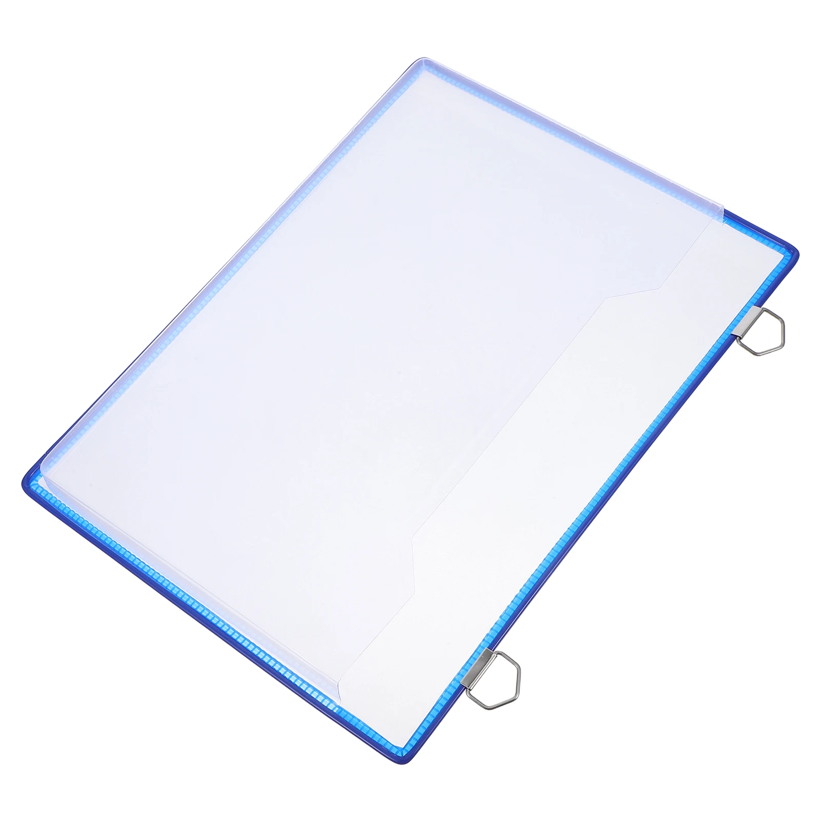Hanging File Bag A4 Transparent Storage Document ganizer Wall Mounted Thick Plastic File Container for Home Office Space