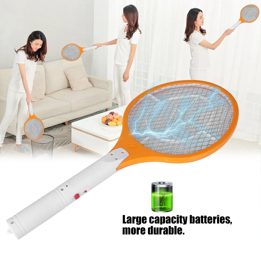 Electric Fly Swatter Cordless Rechargeable Electric Fly Mosquito Swatter Bug Zapper Racket Insects Killer Electric Bug Swatter