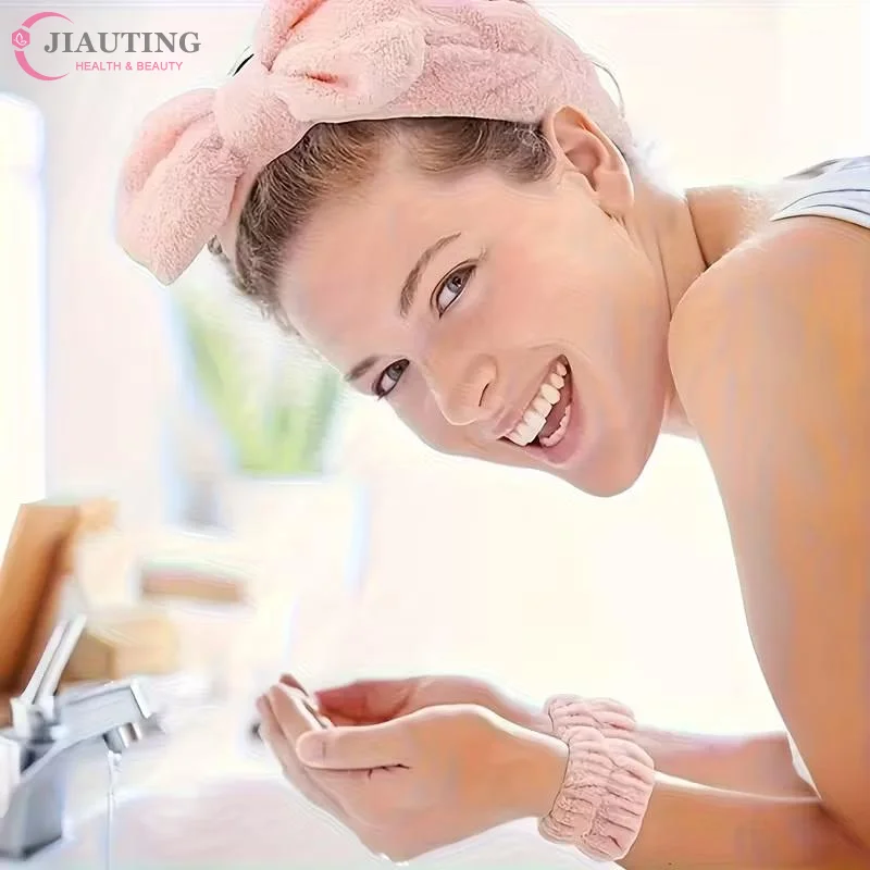 

6/8pcs Face Care Cleaning Set Ice Tray Moisture Proof Hair Ties Headwear Wristband Face Washing Brush Beauty Tool Kit For Skin