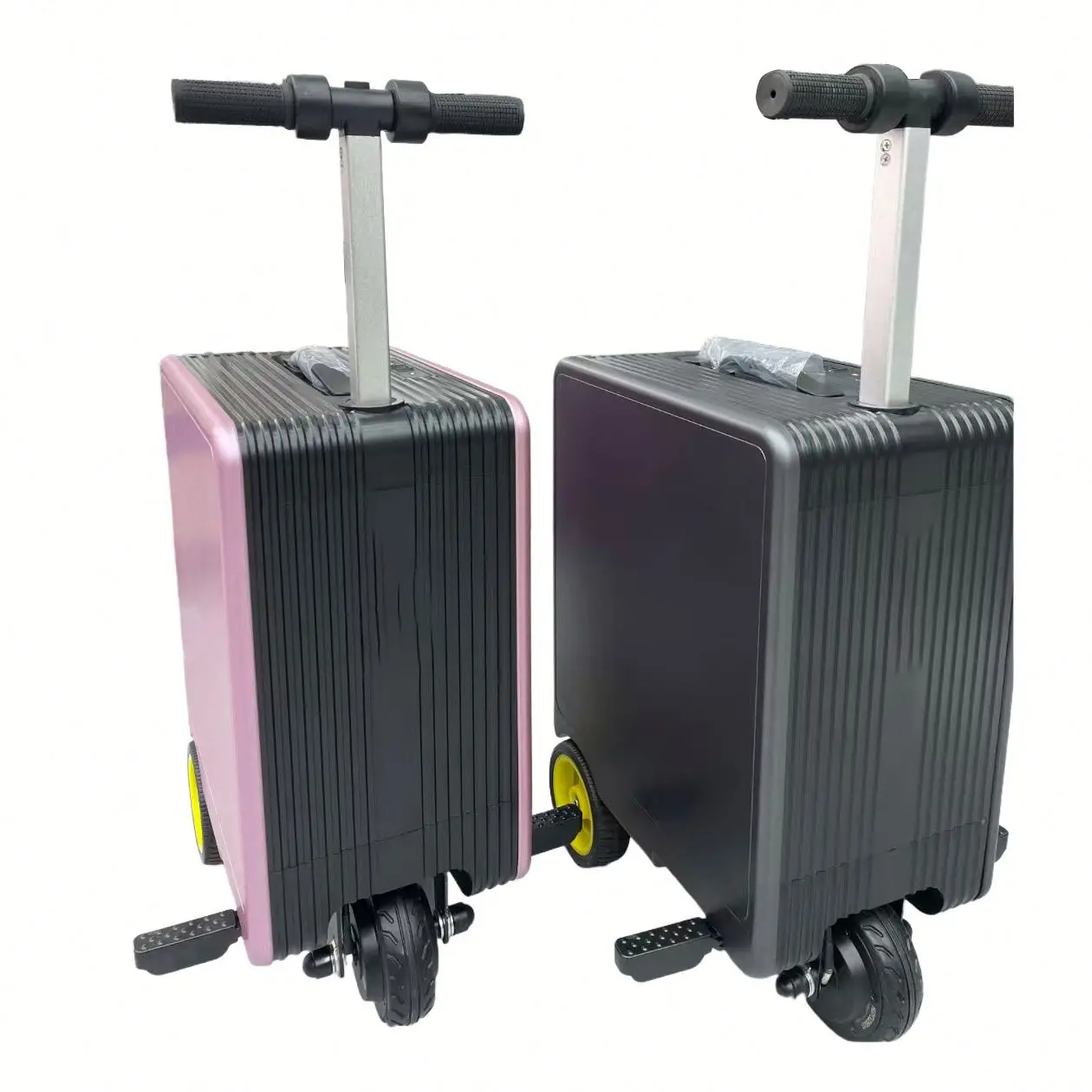 Bulk motorized luggage boarding smart cycling luggage with Tsa combination lock loading electric luggage 2